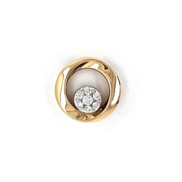 Estate Yellow Gold Diamond Circle Pendant Mark Jewellers La Crosse, WI