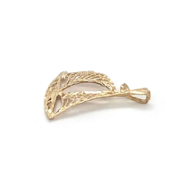 Estate Yellow Gold Sailboat Pendant Image 2 Mark Jewellers La Crosse, WI