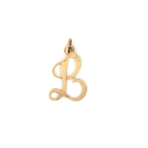 Estate Yellow Gold Letter 
