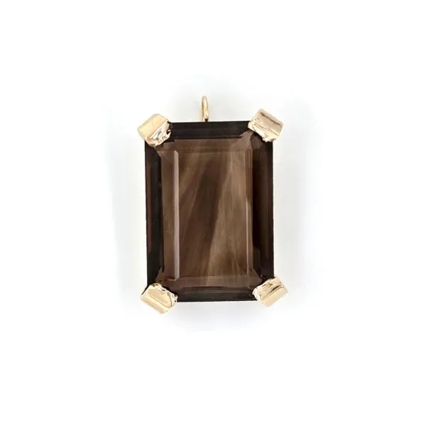 Estate Yellow Gold Brown Gemstone Pendant Mark Jewellers La Crosse, WI