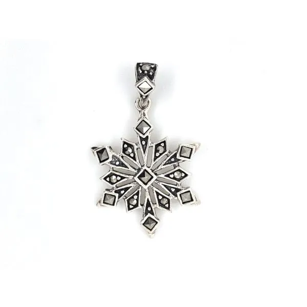 Estate Sterling Marcasite Snowflake Pendant Mark Jewellers La Crosse, WI