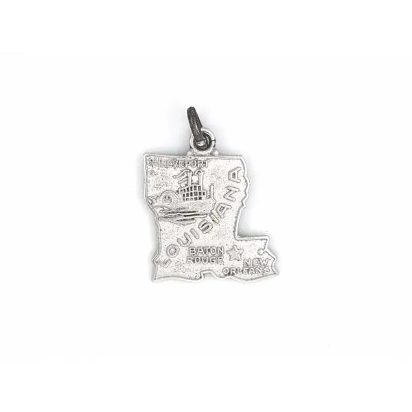 Estate Sterling Louisiana State Charm Mark Jewellers La Crosse, WI