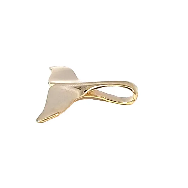 Estate Yellow Gold Whale Tail Pendant Image 2 Mark Jewellers La Crosse, WI