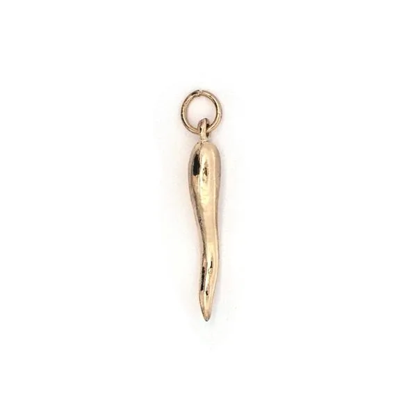 Estate Yellow Gold Italian Horn Pendant Mark Jewellers La Crosse, WI