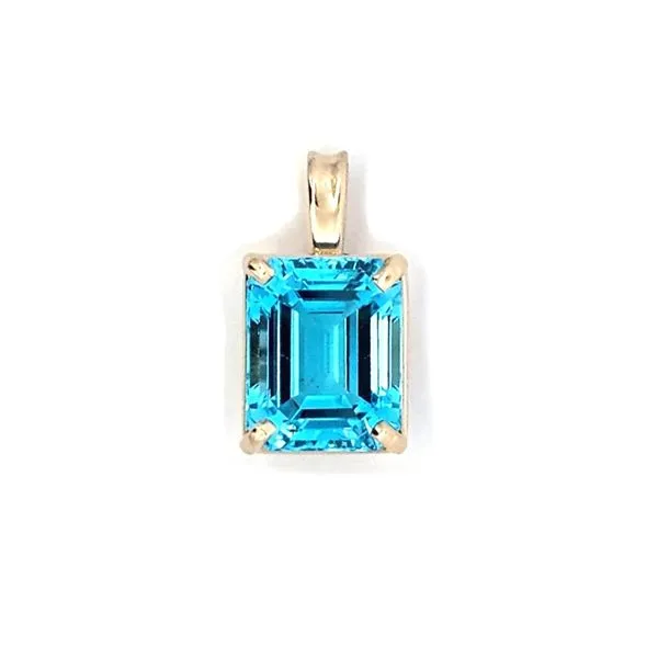 Estate Yellow Gold Blue Stone Pendant Mark Jewellers La Crosse, WI