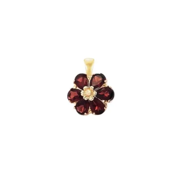 Estate Yellow Gold Garnet Pendant Mark Jewellers La Crosse, WI