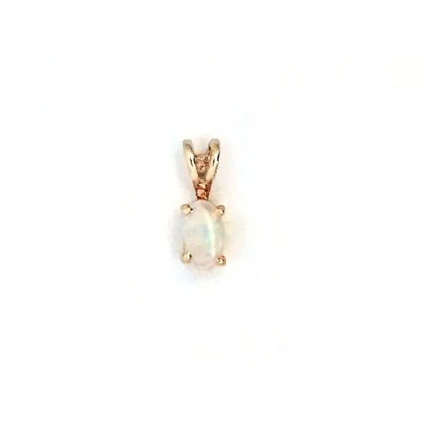 Estate Yellow Gold Synthetic Opal Pendant Mark Jewellers La Crosse, WI