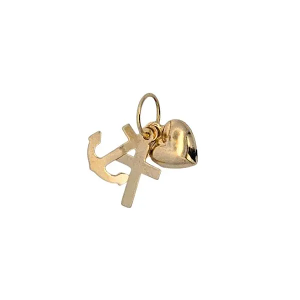 Estate Yellow Gold Faith, Hope, & Charity Charm Mark Jewellers La Crosse, WI