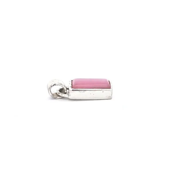 Estate Sterling Pink Stone Pendant Image 2 Mark Jewellers La Crosse, WI