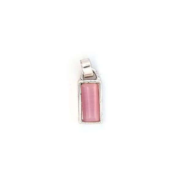 Estate Sterling Pink Stone Pendant Mark Jewellers La Crosse, WI