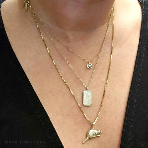 Estate Yellow Gold Beaver Charm Pendant Image 3 Mark Jewellers La Crosse, WI