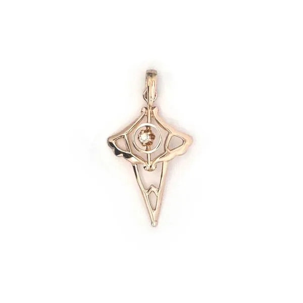 Estate Yellow Gold Diamond Cross Pendant Mark Jewellers La Crosse, WI