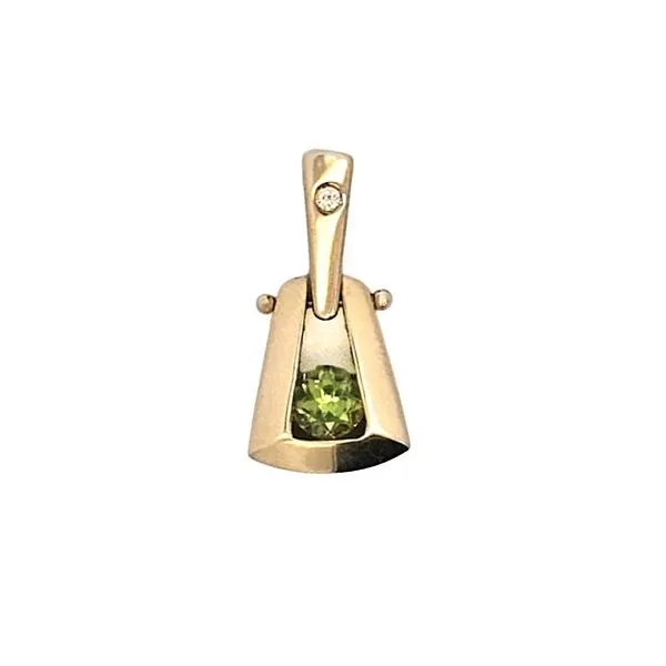 Estate Yellow Gold Peridot Pendant Mark Jewellers La Crosse, WI