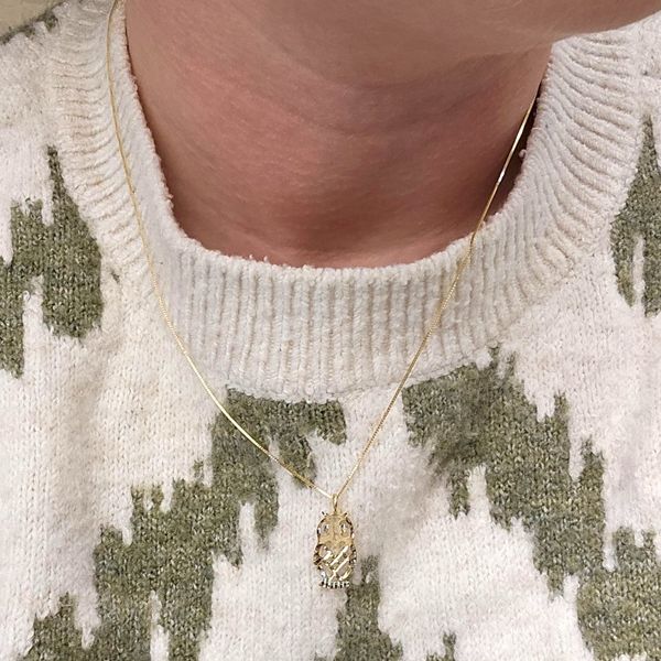 Estate Yellow Gold Owl Pendant Image 3 Mark Jewellers La Crosse, WI