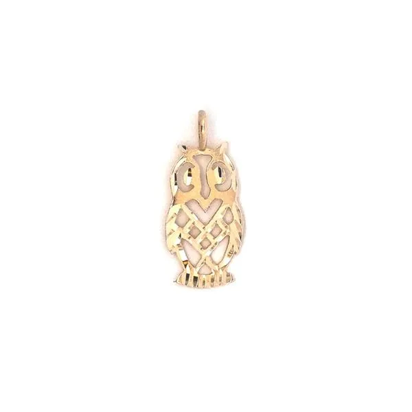 Estate Yellow Gold Owl Pendant Mark Jewellers La Crosse, WI