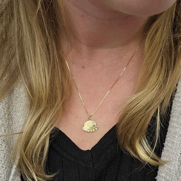 Estate Yellow Gold Packers Pendant Image 2 Mark Jewellers La Crosse, WI