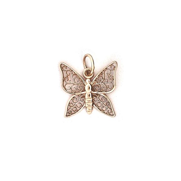 Estate Yellow Gold Butterfly Pendant Mark Jewellers La Crosse, WI