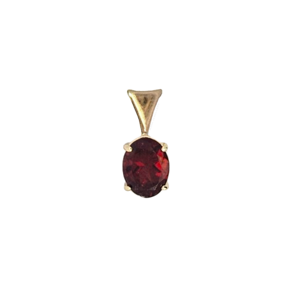 Estate Yellow Gold Garnet Pendant Mark Jewellers La Crosse, WI