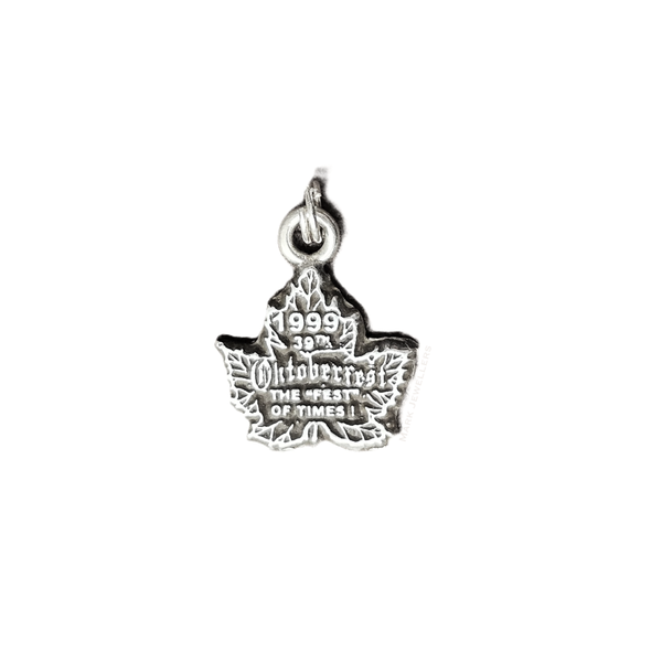 Estate Sterling Oktoberfest Maple Leaf Charm Mark Jewellers La Crosse, WI