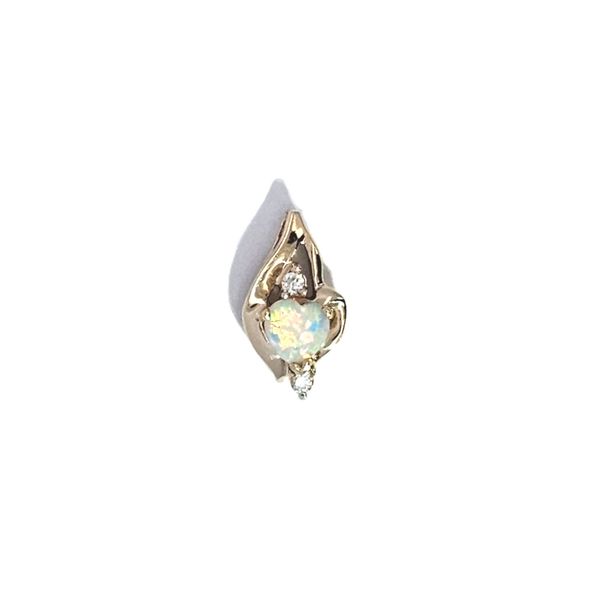 Estate Yellow Gold Synthetic Opal Pendant Mark Jewellers La Crosse, WI