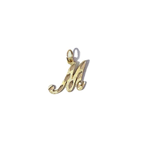 Estate Yellow Gold M Pendant Mark Jewellers La Crosse, WI