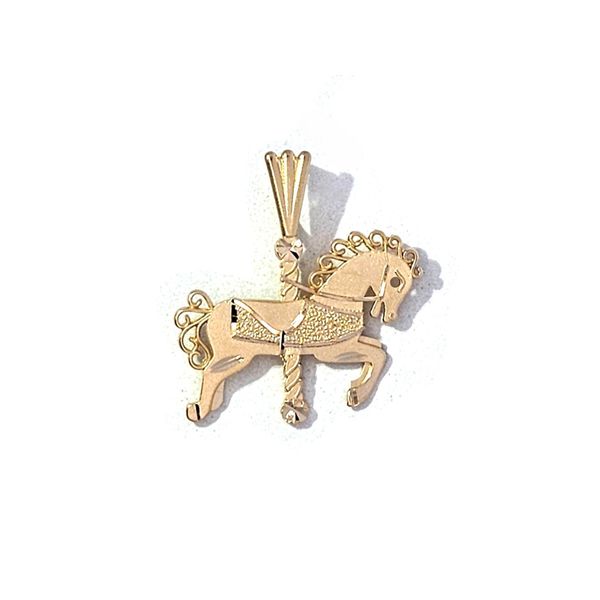 Estate Yellow Gold Carousel Horse Pendant Mark Jewellers La Crosse, WI