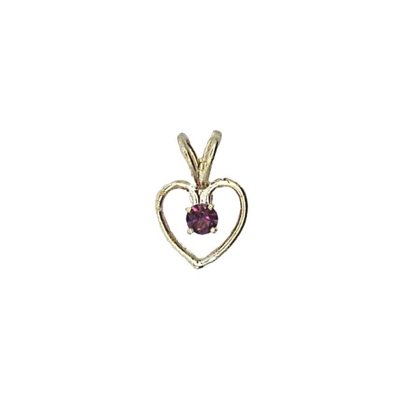 Estate Yellow Gold Purple Stone Pendant Mark Jewellers La Crosse, WI