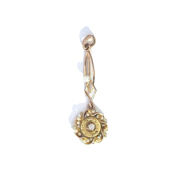 Estate Yellow Gold Filigree Pendant Mark Jewellers La Crosse, WI