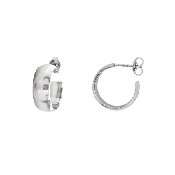 Estate White Gold Hoop Earrings Mark Jewellers La Crosse, WI