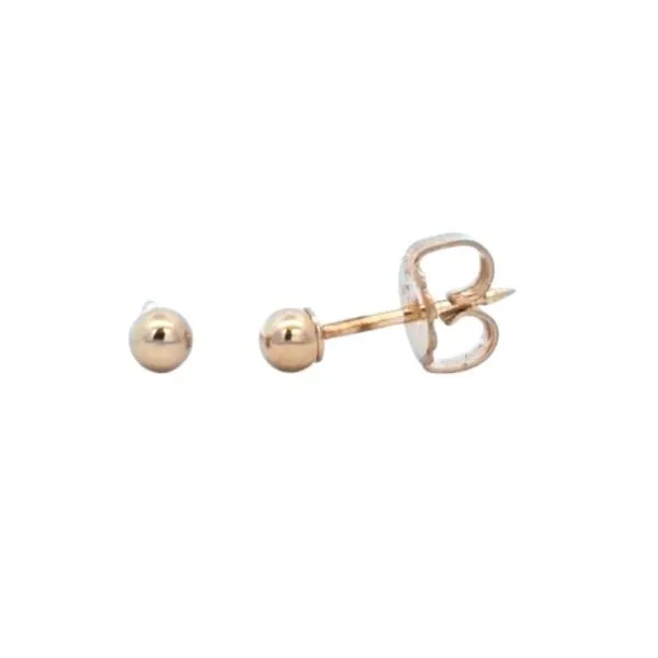 Estate Yellow Gold Ball Stud Earrings Mark Jewellers La Crosse, WI