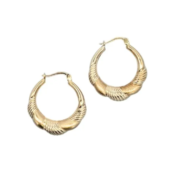 Estate Yellow Gold Hoop Earrings Mark Jewellers La Crosse, WI