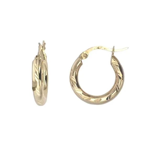 Estate Yellow Gold Hoop Earrings Mark Jewellers La Crosse, WI
