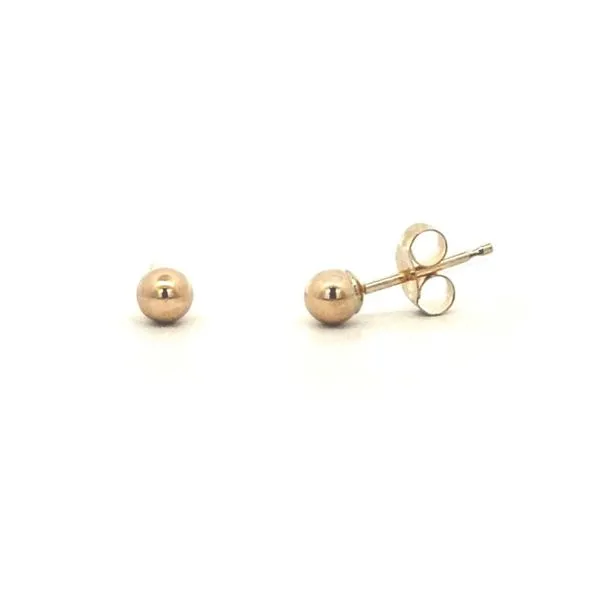 Estate Yellow Gold Ball Stud Earrings Mark Jewellers La Crosse, WI