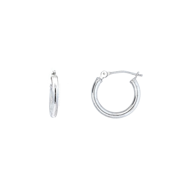 Estate White Gold Hoop Earrings Mark Jewellers La Crosse, WI