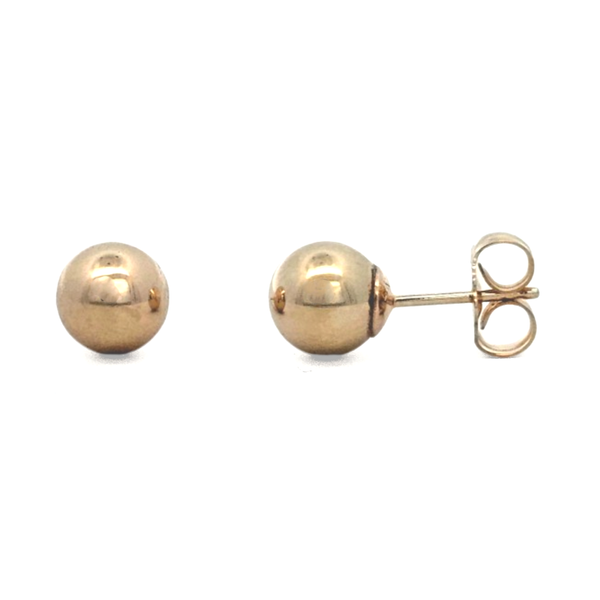 Estate Yellow Gold Ball Stud Earrings Mark Jewellers La Crosse, WI