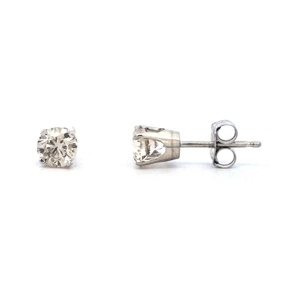 Estate White Gold Diamond Earrings Mark Jewellers La Crosse, WI