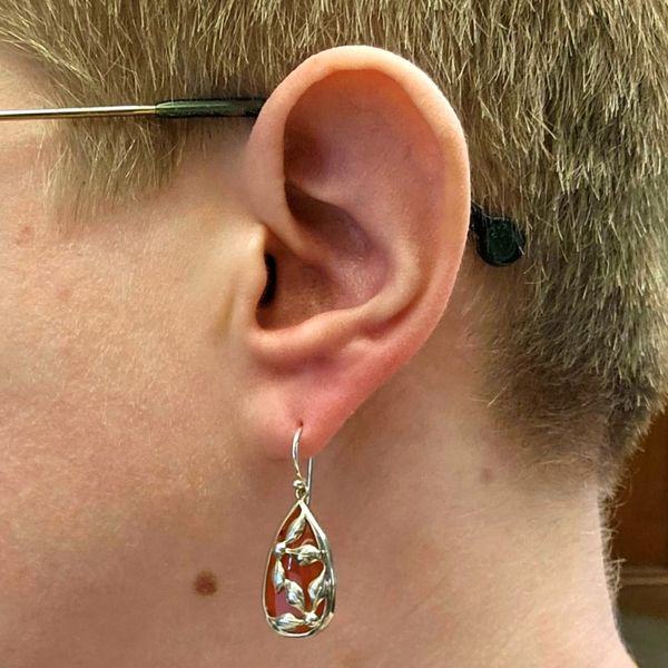 Estate Sterling Drop Earrings Image 3 Mark Jewellers La Crosse, WI