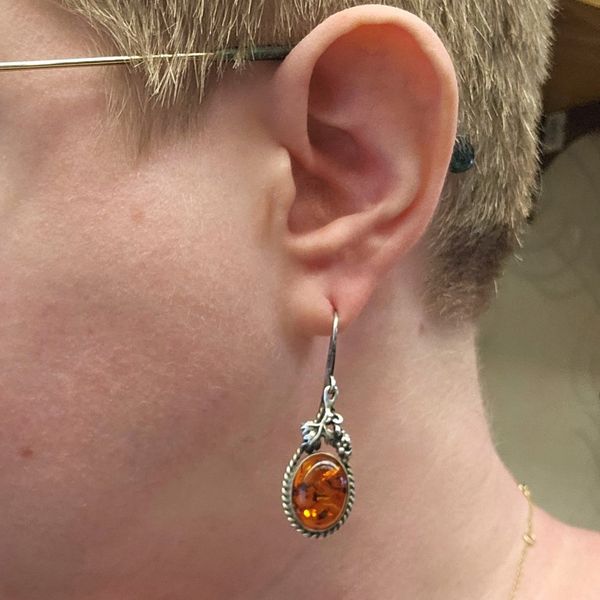 Estate Sterling Drop Earrings Image 3 Mark Jewellers La Crosse, WI
