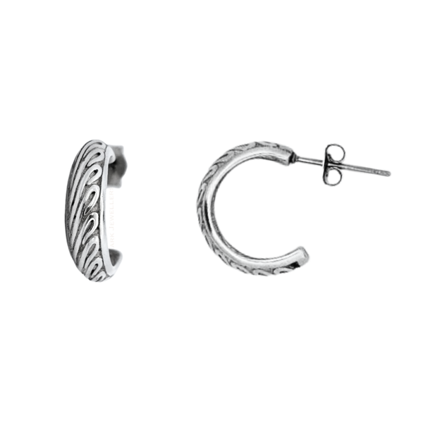 Estate Sterling Hoop Earrings Mark Jewellers La Crosse, WI