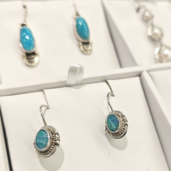 Estate Sterling Drop Earrings Image 2 Mark Jewellers La Crosse, WI