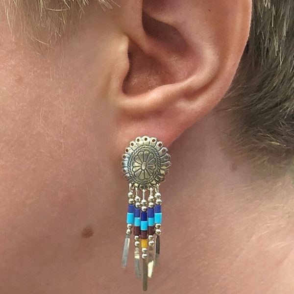 Estate Sterling Drop Earrings Image 3 Mark Jewellers La Crosse, WI