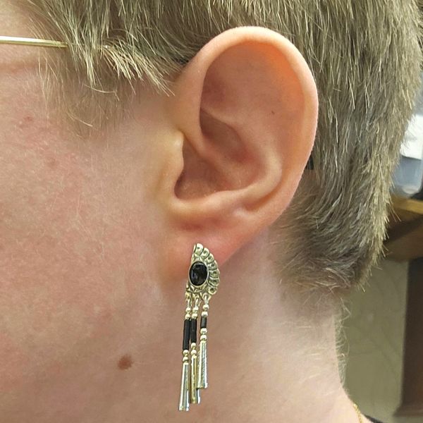 Estate Sterling Drop Earrings Image 2 Mark Jewellers La Crosse, WI