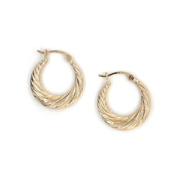 Estate Yellow Gold Hoop Earrings Mark Jewellers La Crosse, WI