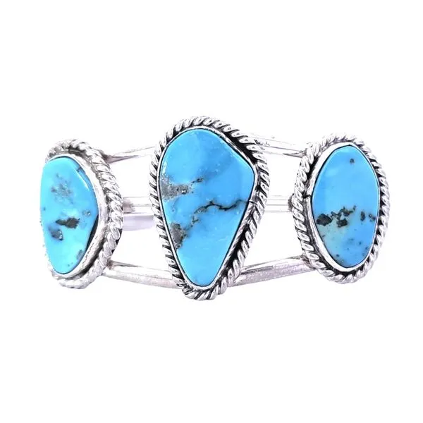 Estate Sterling Turquoise Cuff Bracelet Mark Jewellers La Crosse, WI