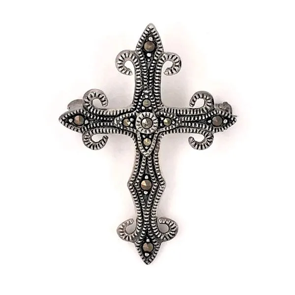 Estate Sterling Marcasite Cross Pin Mark Jewellers La Crosse, WI