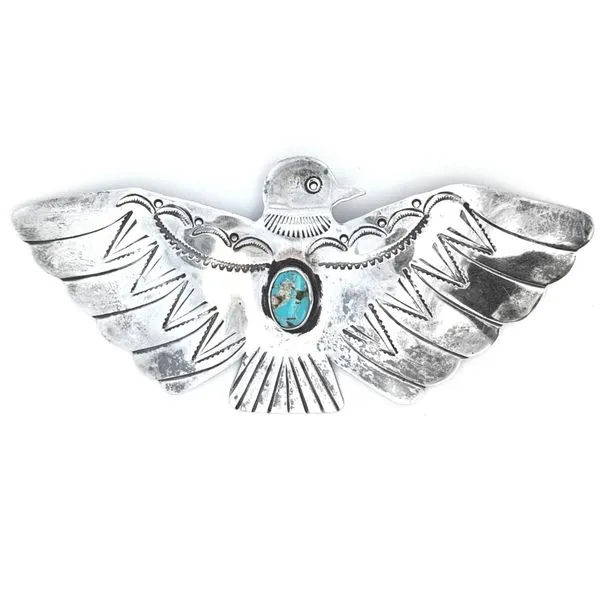 Estate Sterling Synthetic Turquoise Bird Pin Mark Jewellers La Crosse, WI