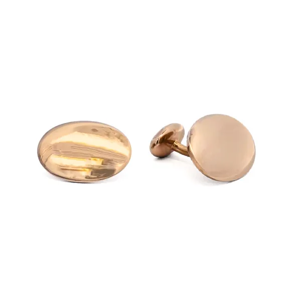 Estate Yellow Gold Oval Cufflinks Mark Jewellers La Crosse, WI