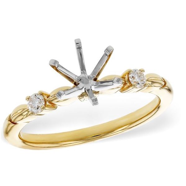  14k Gold Diamond Semi-Mount Ring Marks of Design Shelton, CT