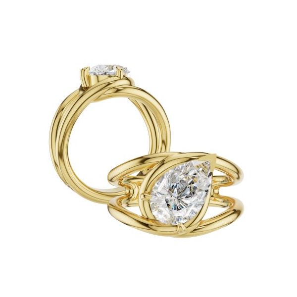  14k Gold Diamond Semi-Mount Ring Marks of Design Shelton, CT