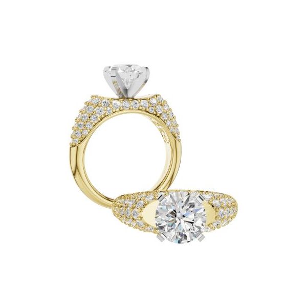  14k Gold Diamond Semi-Mount Ring Marks of Design Shelton, CT